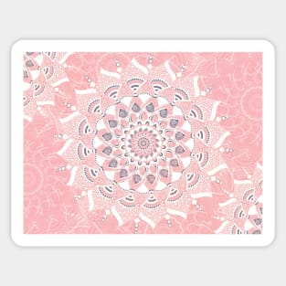 Pink flower mandala Sticker